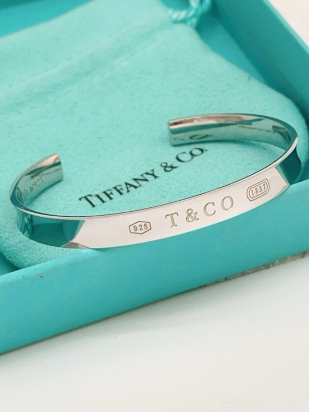 Tiffany & Co. T & CO Sterling Silver Cuff Bracelet - Polished Silver